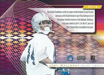 2000 Playoff Absolute - Extreme Team #XT-16 Joey Galloway Back