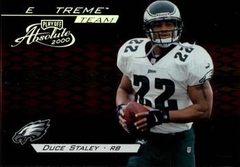 2000 Playoff Absolute - Extreme Team #XT-21 Duce Staley Front
