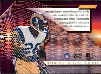 2000 Playoff Absolute - Extreme Team #XT-23 Marshall Faulk Back