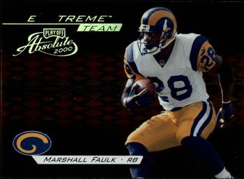 2000 Playoff Absolute - Extreme Team #XT-23 Marshall Faulk Front
