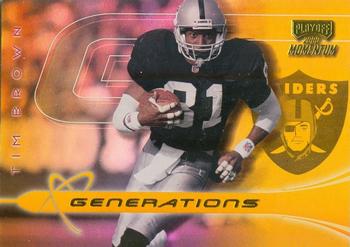 2000 Playoff Momentum - Generations Gold #GN-32 Tim Brown Front