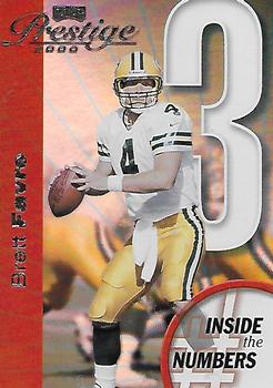 2000 Playoff Prestige - Inside the Numbers #IN3 Brett Favre Front
