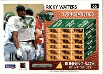 1995 Summit #66 Ricky Watters Back