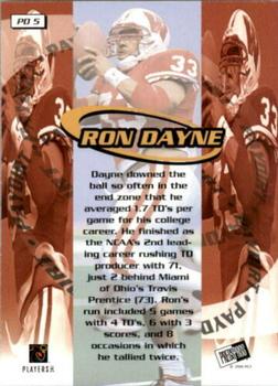 2000 Press Pass - Paydirt #PD5 Ron Dayne Back