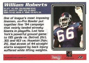 1995 Topps #72 William Roberts Back
