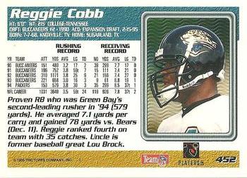 1995 Topps #452 Reggie Cobb Back