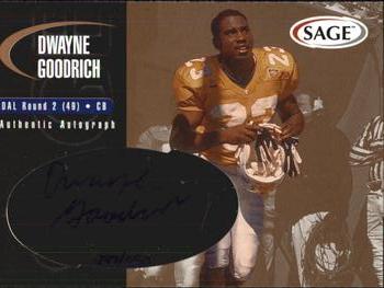 2000 SAGE - Autographs Bronze #A17 Dwayne Goodrich Front