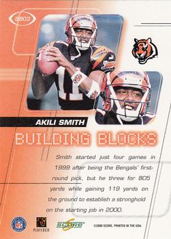 2000 Score - Building Blocks #BB03 Akili Smith Back