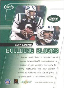 2000 Score - Building Blocks #BB07 Ray Lucas Back