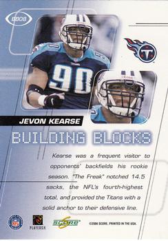 2000 Score - Building Blocks #BB08 Jevon Kearse Back