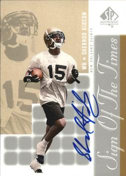 2000 SP Authentic - Sign of the Times #SG Sherrod Gideon Front