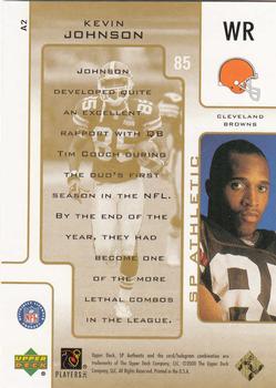 2000 SP Authentic - SP Athletic #A2 Kevin Johnson Back