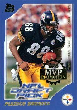 2000 Topps - MVP Promotion #NNO Plaxico Burress Front