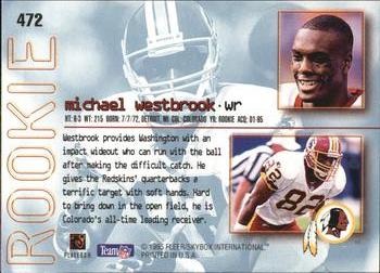 1995 Ultra #472 Michael Westbrook Back