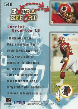 1995 Ultra #540 Darrick Brownlow Back