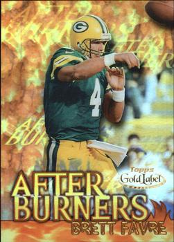2000 Topps Gold Label - After Burners #A1 Brett Favre Front