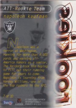 1995 Ultra - All-Rookie Team #7 Napoleon Kaufman Back