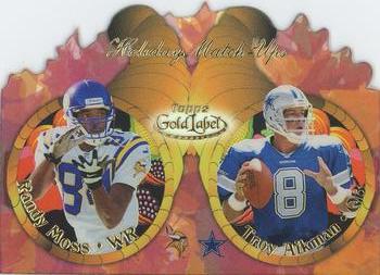 2000 Topps Gold Label - Holiday Match-Ups Fall #T1 Randy Moss / Troy Aikman Front