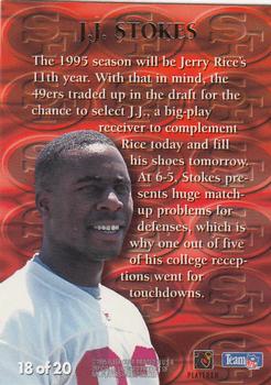 1995 Ultra - 1st Rounders #18 J.J. Stokes Back