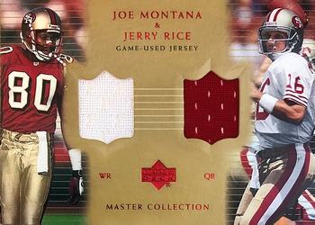 2000 Upper Deck Montana Master Collection - Mystery Inserts #MR5 Jerry Rice / Joe Montana Front