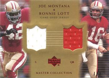 2000 Upper Deck Montana Master Collection - Mystery Inserts #ML1 Joe Montana / Ronnie Lott Front