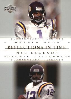 2000 Upper Deck Legends - Reflections in Time #R8 Warren Moon / Daunte Culpepper Front