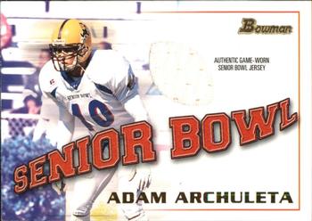 2001 Bowman - Bowl Jerseys #BJ-AA Adam Archuleta Front