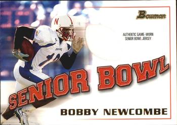 2001 Bowman - Bowl Jerseys #BJ-BN Bobby Newcombe Front