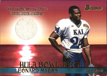 2001 Bowman - Bowl Jerseys #BJ-LM Leonard Myers Front