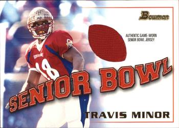 2001 Bowman - Bowl Jerseys #BJ-TM Travis Minor Front
