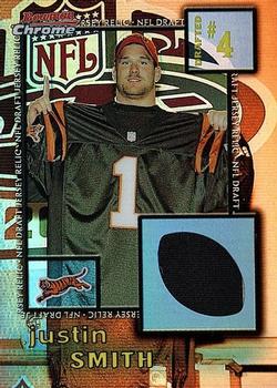 2001 Bowman Chrome - Draft Day Relics #DJ-JS Justin Smith Front