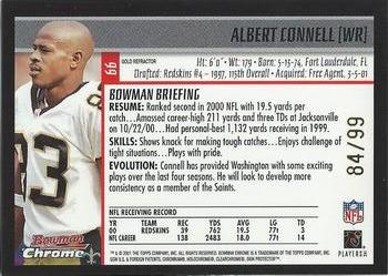 2001 Bowman Chrome - Gold Refractors #66 Albert Connell Back