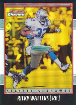 2001 Bowman Chrome - Gold Refractors #108 Ricky Watters Front
