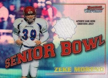 2001 Bowman Chrome - Rookie Relics #BCR-ZM Zeke Moreno Front