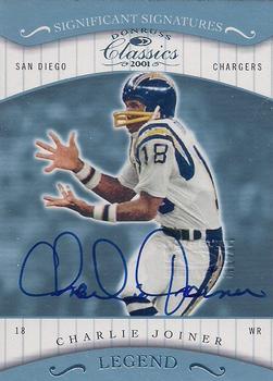 2001 Donruss Classics - Significant Signatures #156 Charlie Joiner Front
