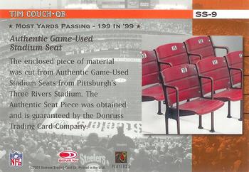 2001 Donruss Classics - Stadium Stars #SS-9 Tim Couch Back