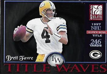 2001 Donruss Elite - Title Waves #TW-27 Brett Favre Front