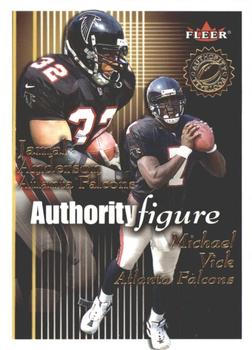 2001 Fleer Authority - Authority Figure #1 AF Michael Vick / Jamal Anderson Front