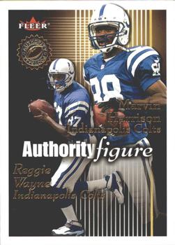 2001 Fleer Authority - Authority Figure #9 AF Reggie Wayne / Marvin Harrison Front