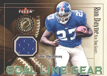 2001 Fleer Authority - Goal Line Gear #NNO Ron Dayne Front