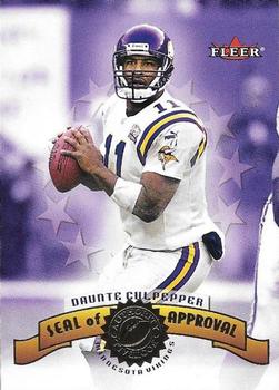 2001 Fleer Authority - Seal of Approval #6 SA Daunte Culpepper Front