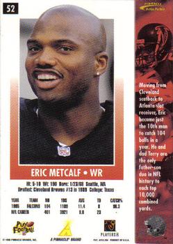 1996 Action Packed #52 Eric Metcalf Back