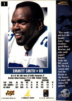 1996 Action Packed #1 Emmitt Smith Back