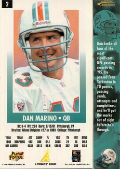 1996 Action Packed #2 Dan Marino Back