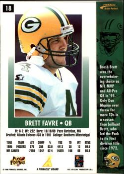1996 Action Packed #18 Brett Favre Back