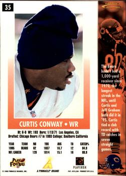 1996 Action Packed #35 Curtis Conway Back