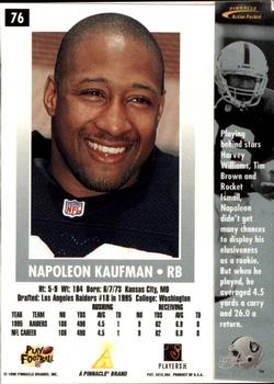 1996 Action Packed #76 Napoleon Kaufman Back