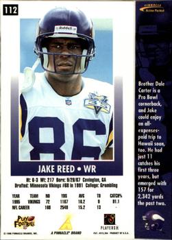 1996 Action Packed #112 Jake Reed Back