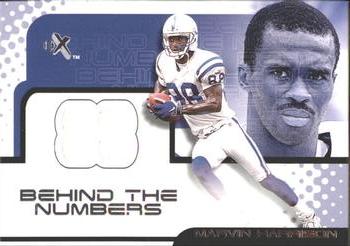 2001 Fleer E-X - Behind the Numbers #NNO Marvin Harrison Front
