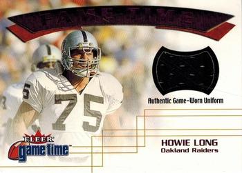2001 Fleer Game Time - Fame Time Jerseys Red #NNO Howie Long Front